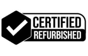 Here's an alt tag for the image: Certified refurbished product.