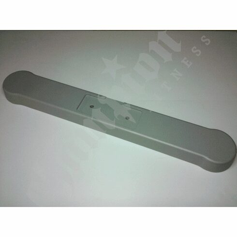 A white plastic handle for a wii remote.