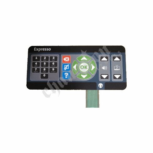 A remote control for the tv is shown.