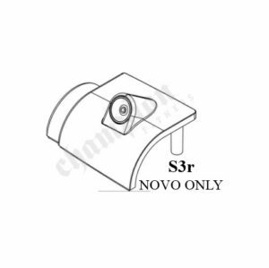 A drawing of the side view mirror for a car.