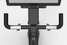 A close up of the handlebar on a bike